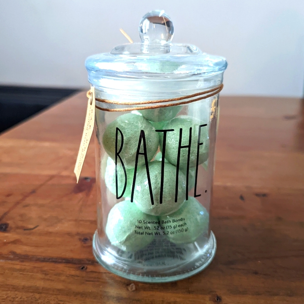 Rae Dunn ● Bath Bombs Mini Home Decor Eucalyptus Mint